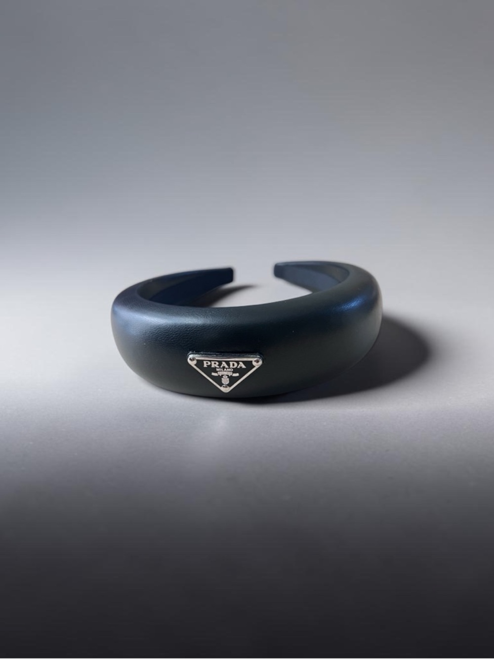 Black Padded Logo Headband